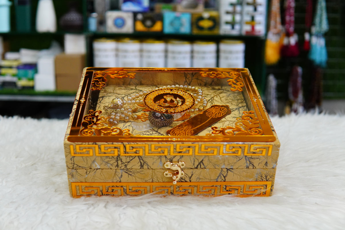 Skin Texture Acrylic Quran Pak Set with Jaynamaz