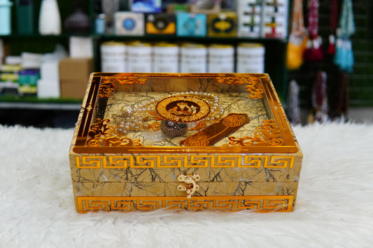 Skin Texture Acrylic Quran Pak Set with Jaynamaz