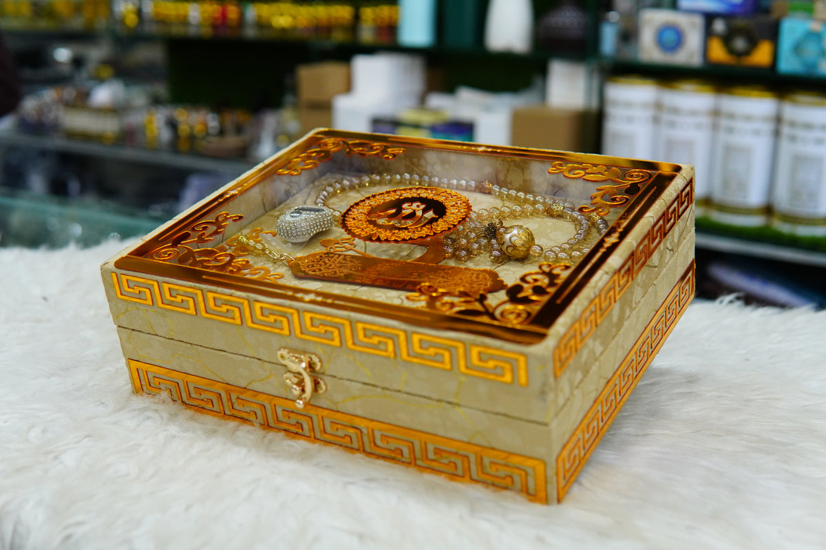 Skin Texture Acrylic  Quran Pak Set with Jaynamaz