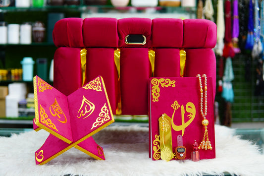 Makhzan-e-Mubarak Red Quran With Jayenamaz Set